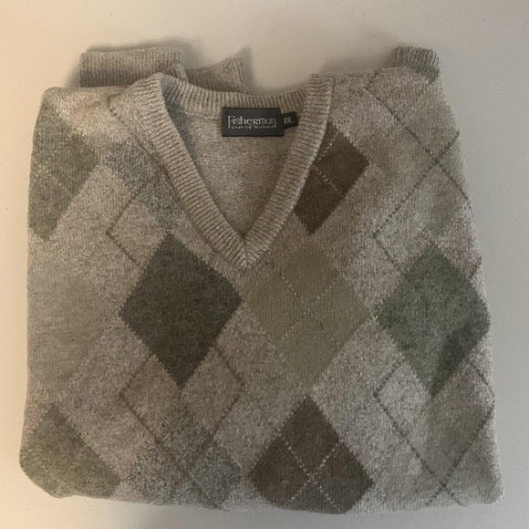 Fisherman Out of Ireland Argyle Sweater - Picture 13 of 14